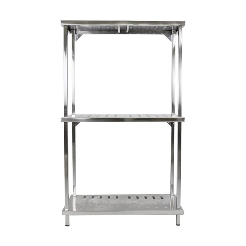 3-tier-industrial-steel-shelf قفسه استیل صنعتی ۳ طبقه مدل ایستاده