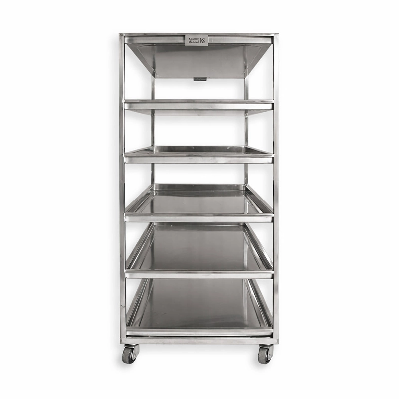 6-tier-steel-trolley ترولی استیل 6 طبقه صنعتی